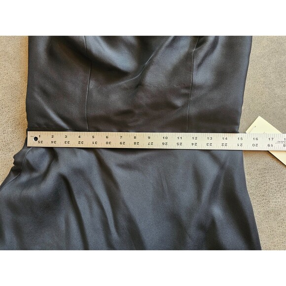 Ann Taylor Womens 8 Silk Strapless Little Black Dress LBD A-Line NEW $178 NWT - Picture 12 of 13